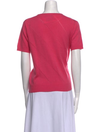 Neiman Marcus Cashmere Crew Neck T-Shirt