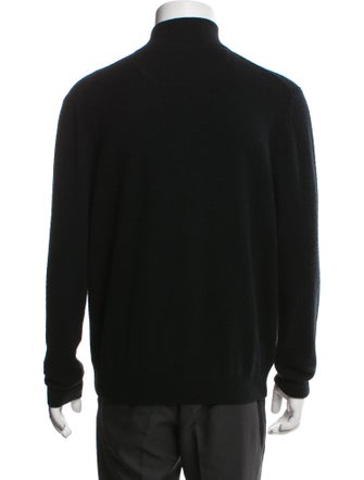 Neiman Marcus Cashmere Turtleneck Polo Sweater