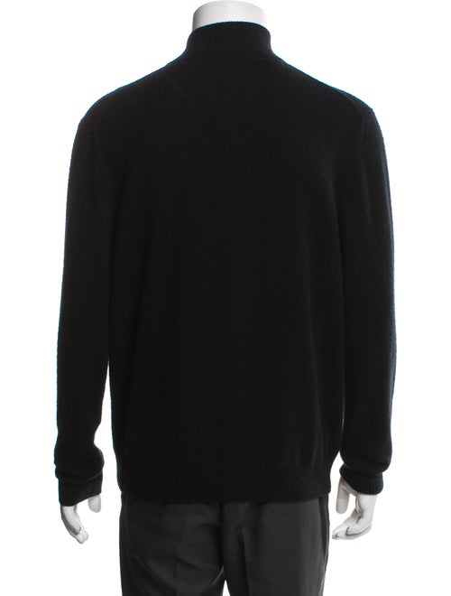 Neiman Marcus Cashmere Turtleneck Polo Sweater