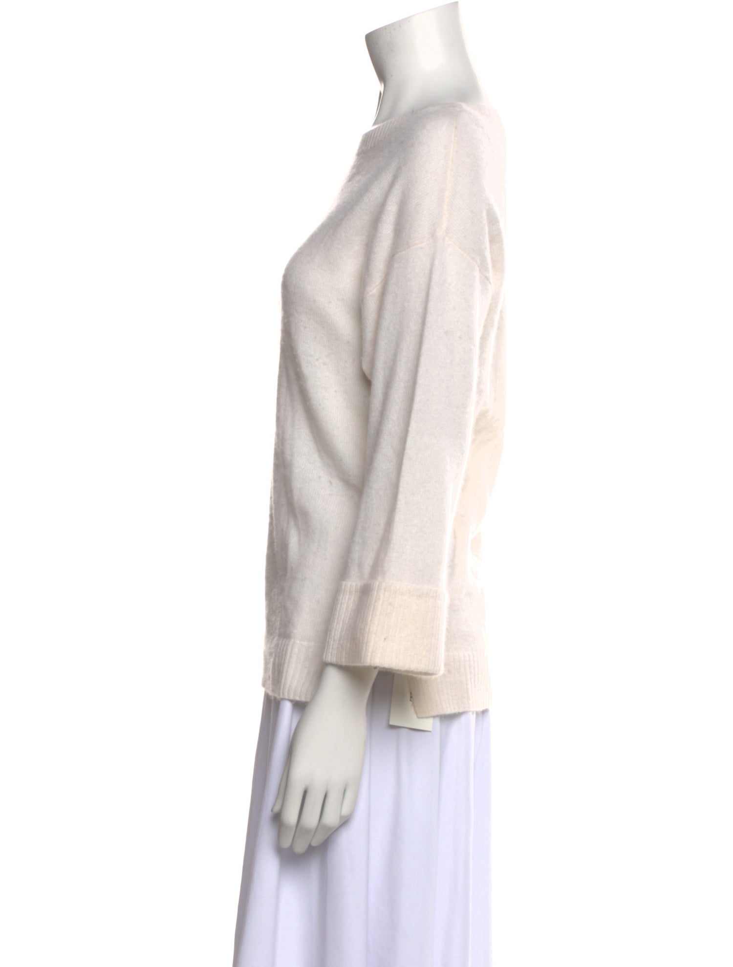 Neiman Marcus Cashmere Bateau Neckline Sweater