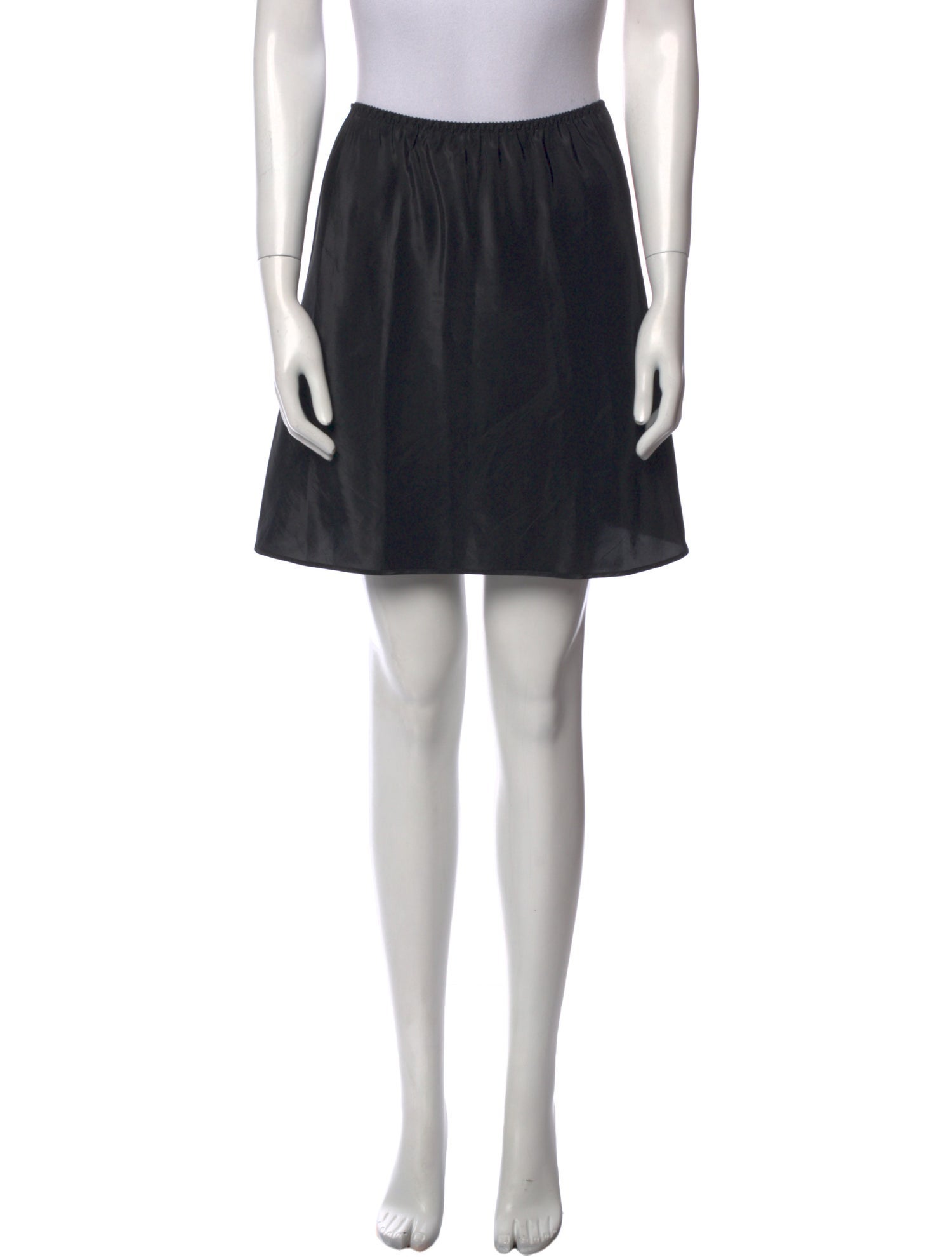 Neiman Marcus Pleated Accents Mini Skirt