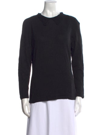 Neiman Marcus Merino Wool Crew Neck Sweater