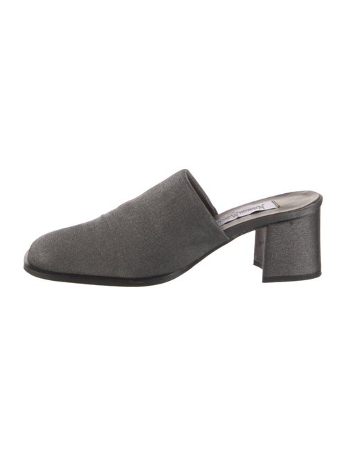 Neiman Marcus Canvas Mules