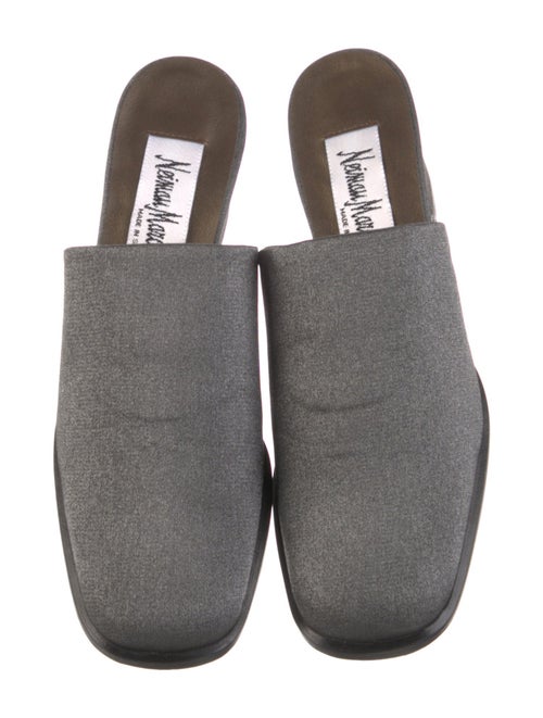 Neiman Marcus Canvas Mules
