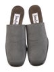 Neiman Marcus Canvas Mules