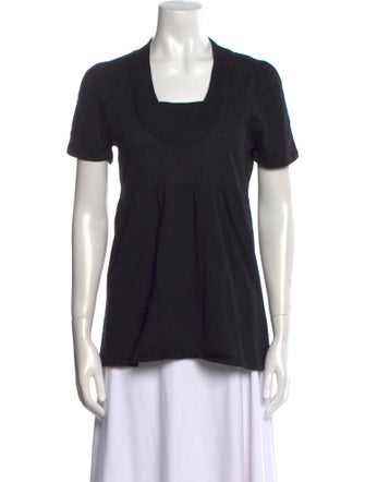 Neiman Marcus Merino Wool Scoop Neck Sweater