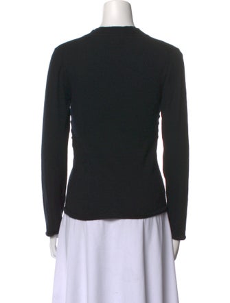 Neiman Marcus Cashmere V-Neck Top