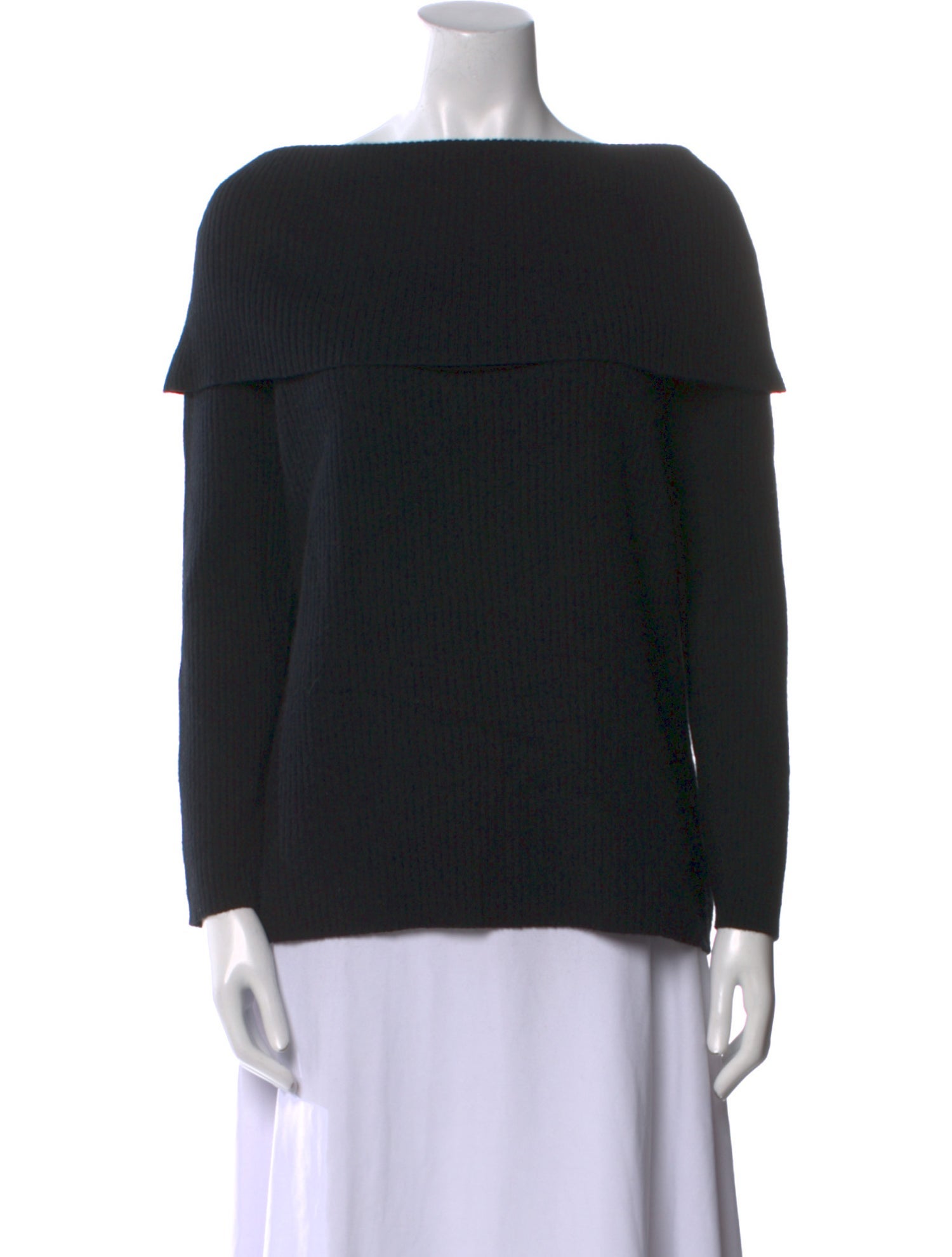 Neiman Marcus Cashmere Bateau Neckline Sweater