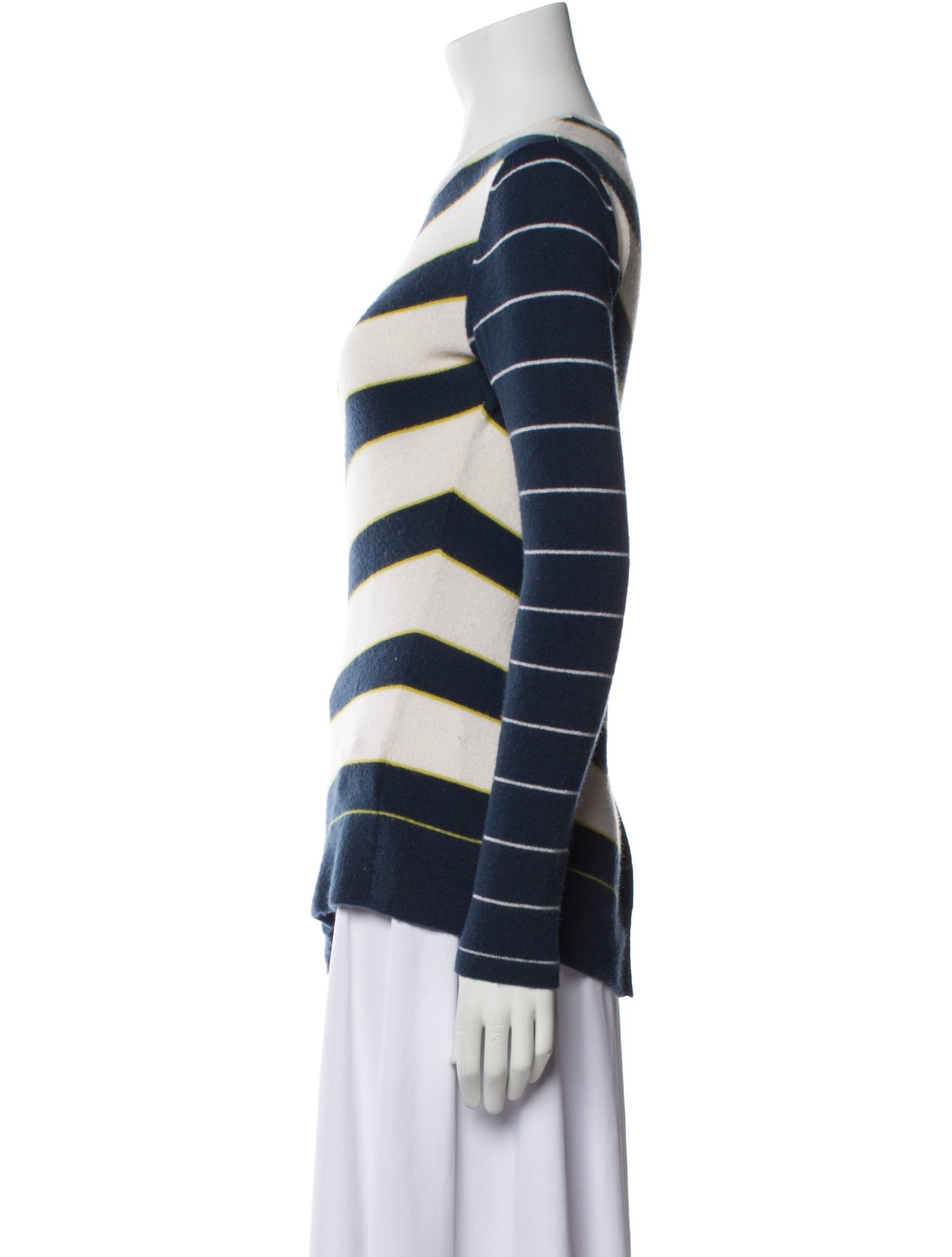 Neiman Marcus Cashmere Striped Sweater