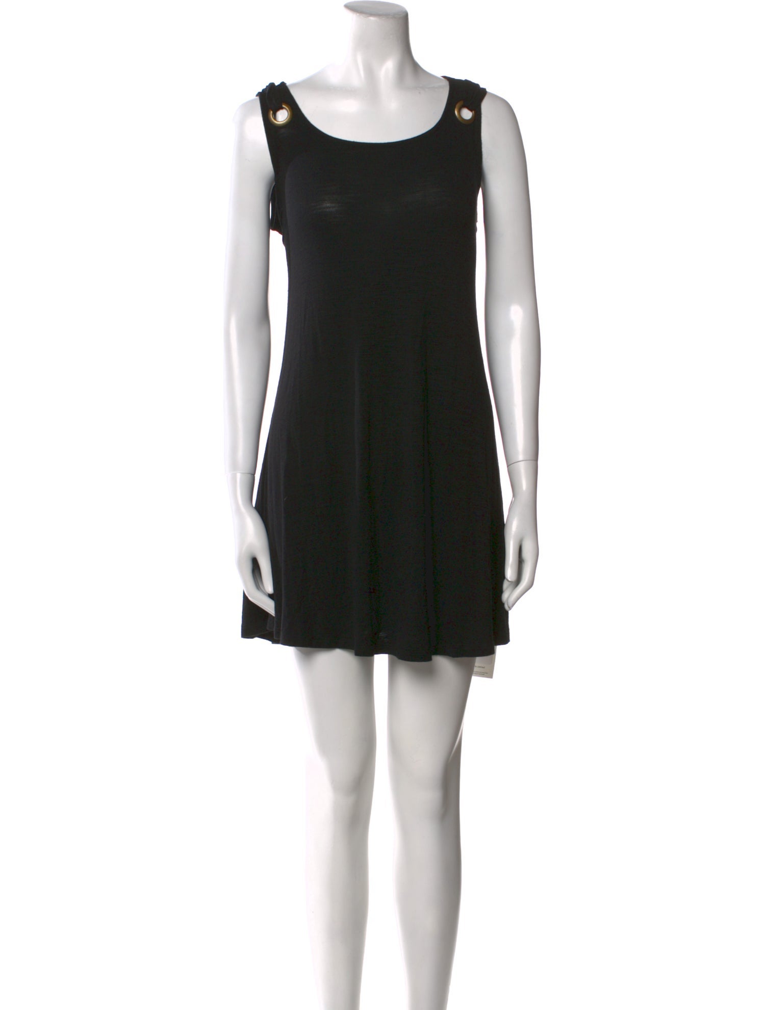 Neiman Marcus Scoop Neck Mini Dress