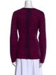 Neiman Marcus Cashmere Animal Print Sweater