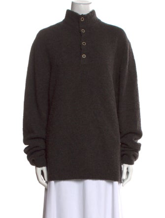 Neiman Marcus Wool Mock Neck Sweater