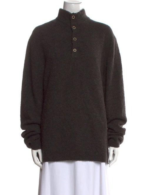 Neiman Marcus Wool Mock Neck Sweater