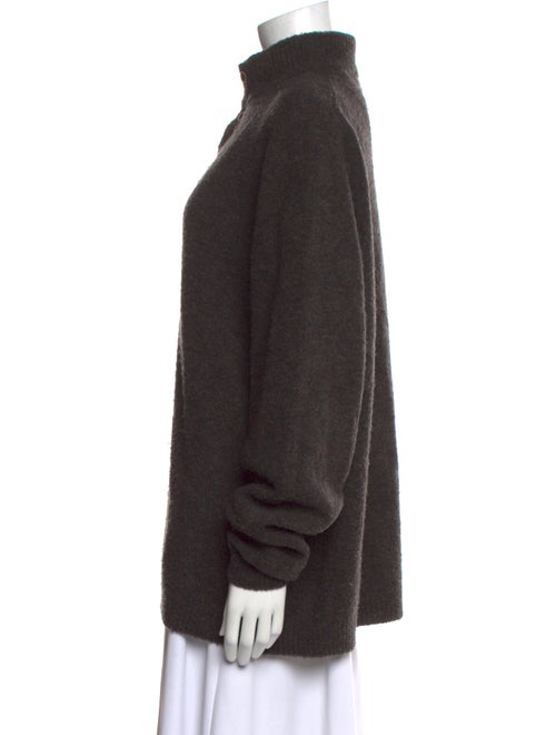 Neiman Marcus Wool Mock Neck Sweater