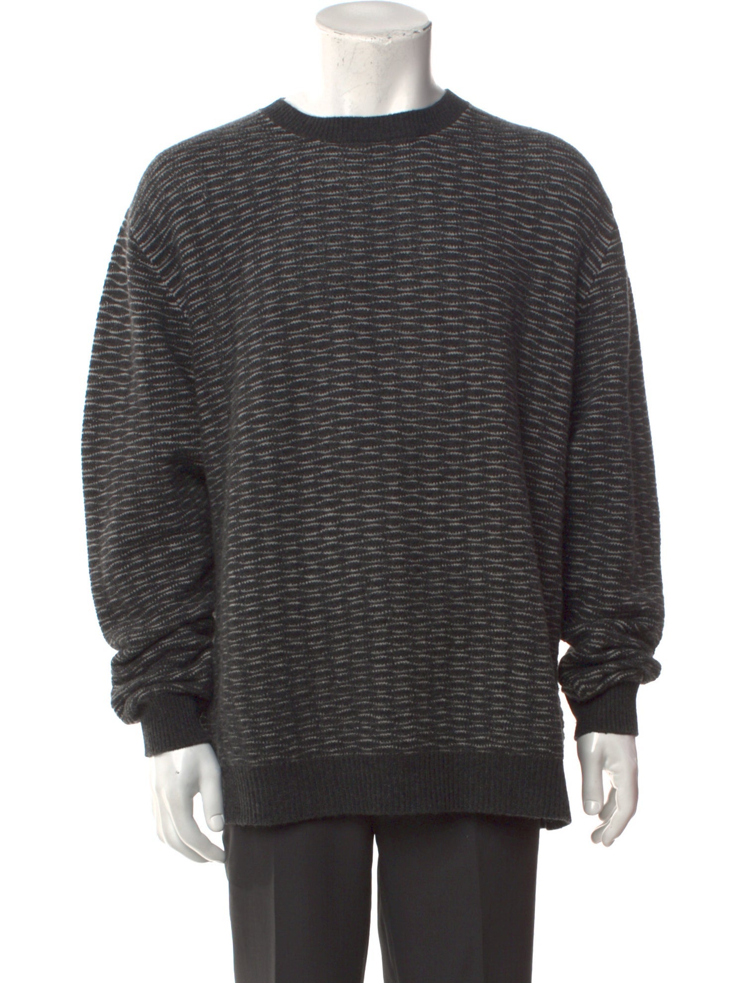 Neiman Marcus Cashmere Printed Pullover