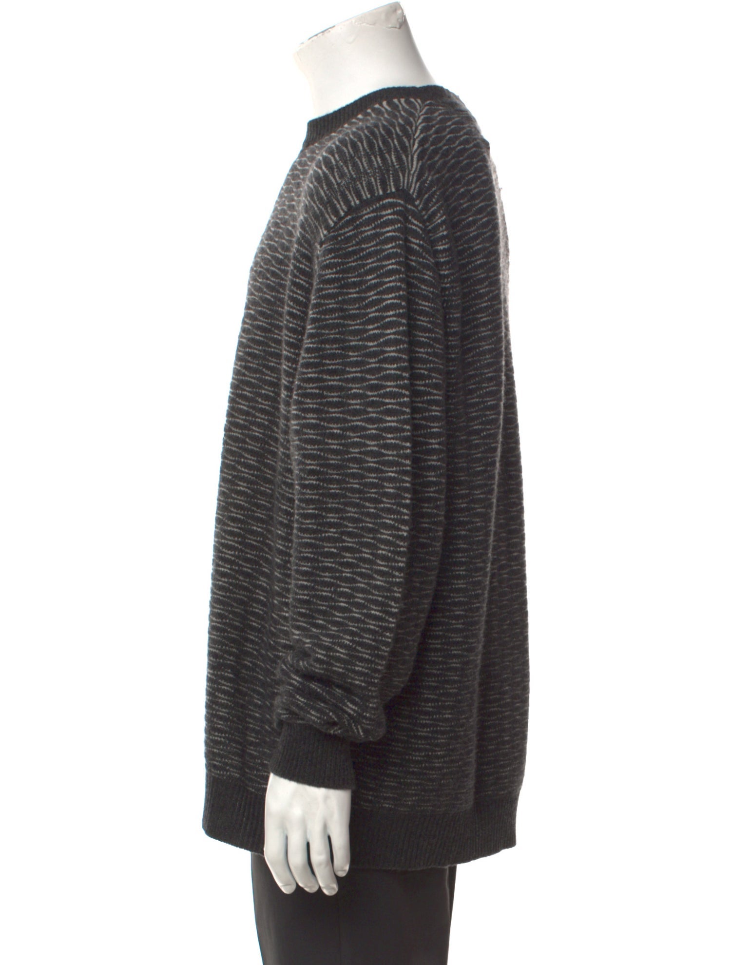 Neiman Marcus Cashmere Printed Pullover