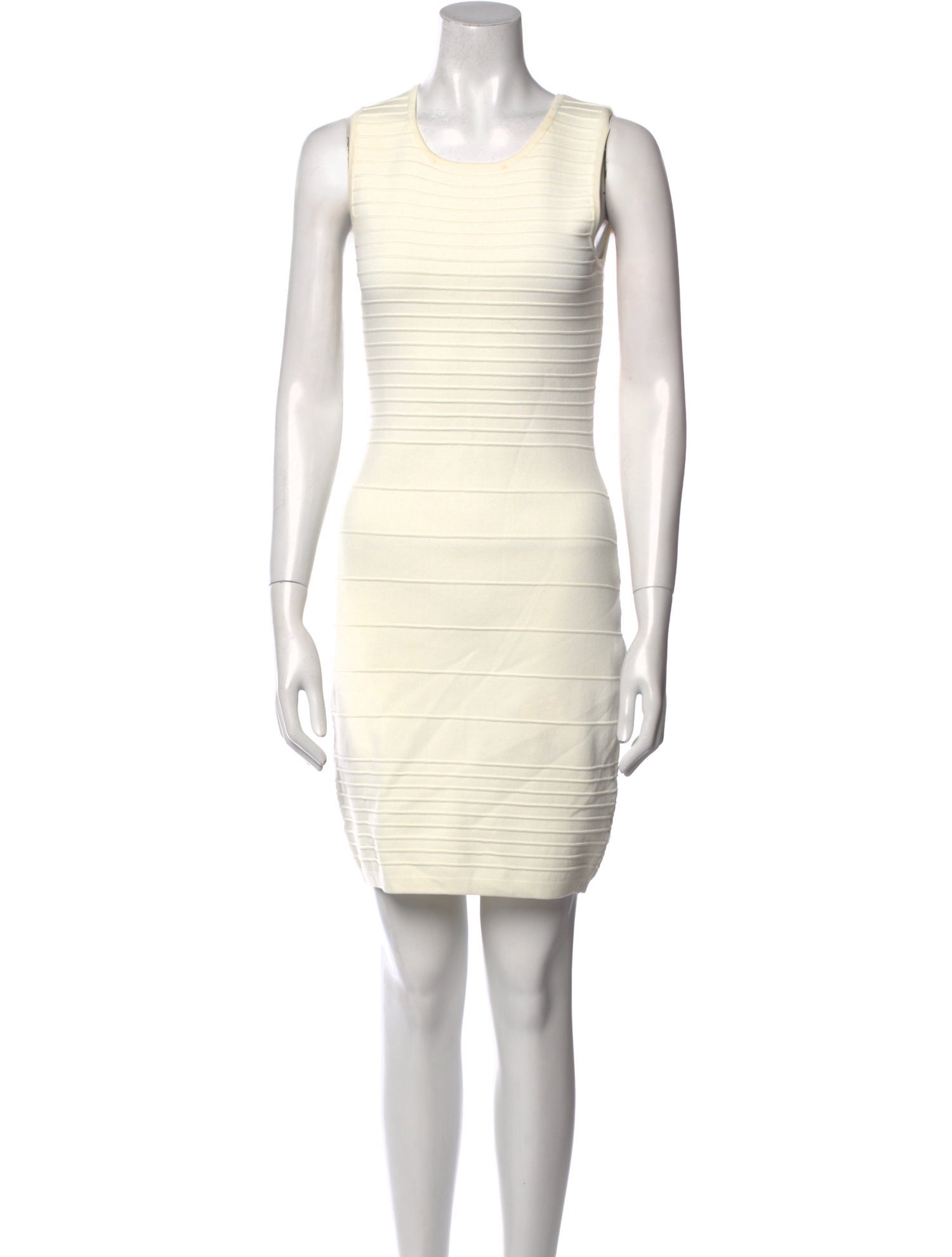 Neiman Marcus Scoop Neck Mini Dress