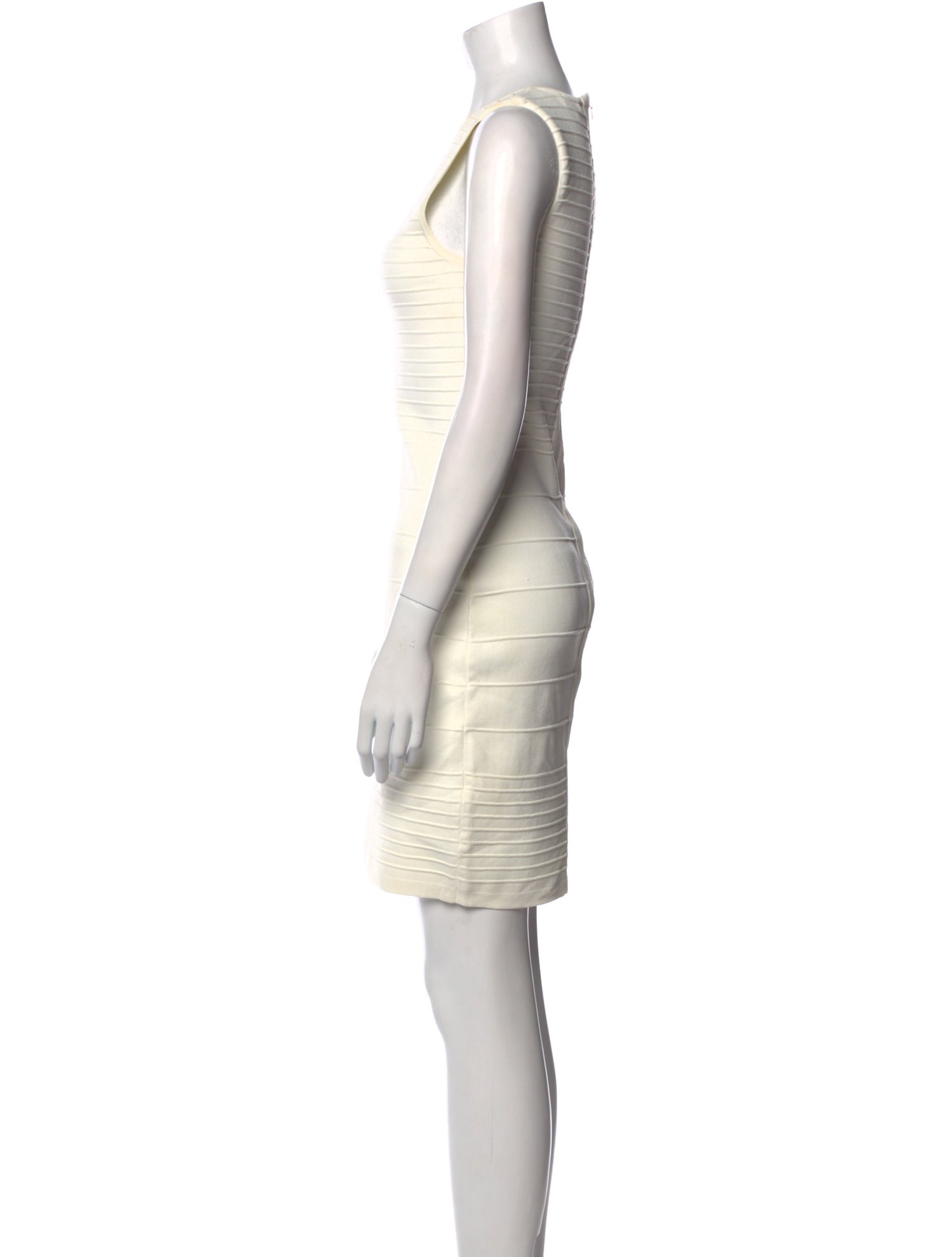 Neiman Marcus Scoop Neck Mini Dress