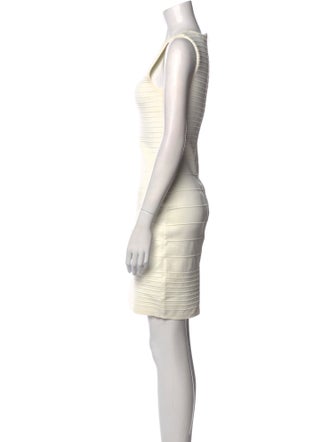 Neiman Marcus Scoop Neck Mini Dress