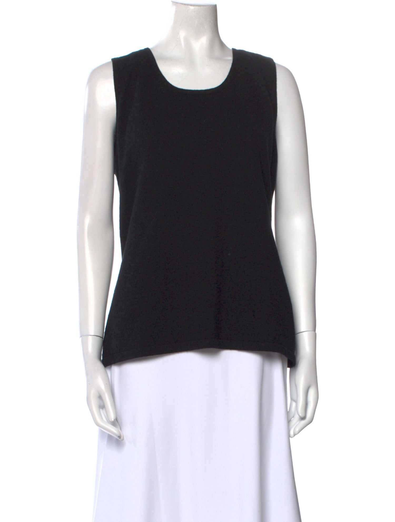 Neiman Marcus Cashmere Scoop Neck Top