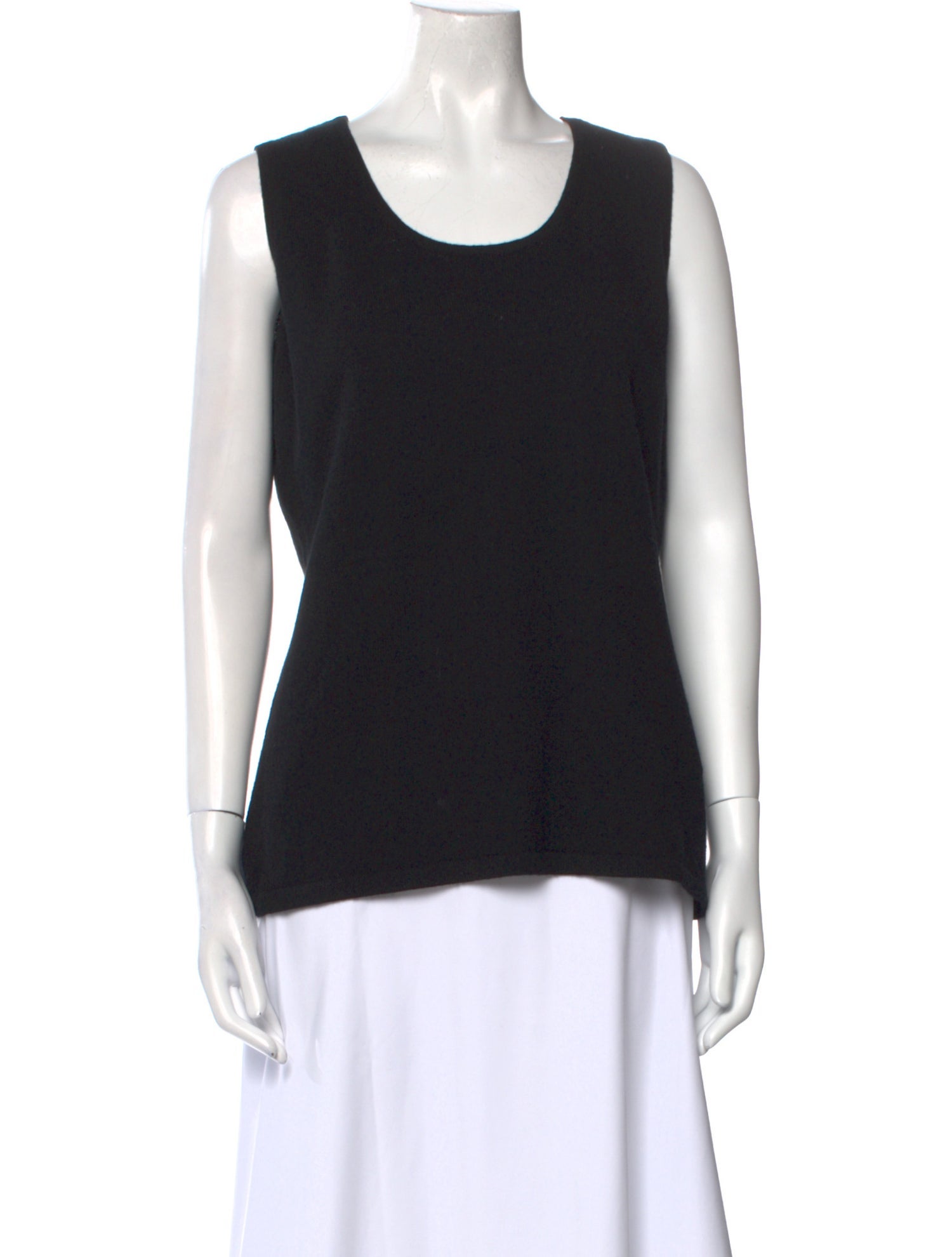 Neiman Marcus Cashmere Scoop Neck Top