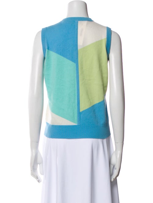 Neiman Marcus Cashmere Colorblock Pattern Sweater