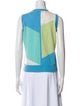 Neiman Marcus Cashmere Colorblock Pattern Sweater