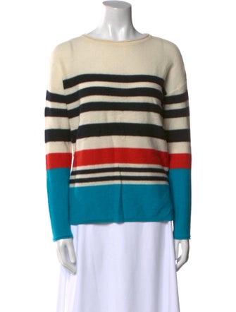 Neiman Marcus Cashmere Striped Sweater