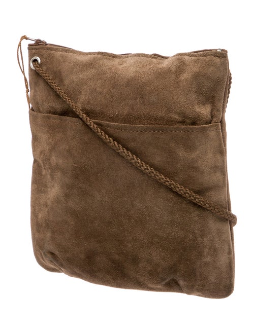 Neiman Marcus Suede Messenger Bag