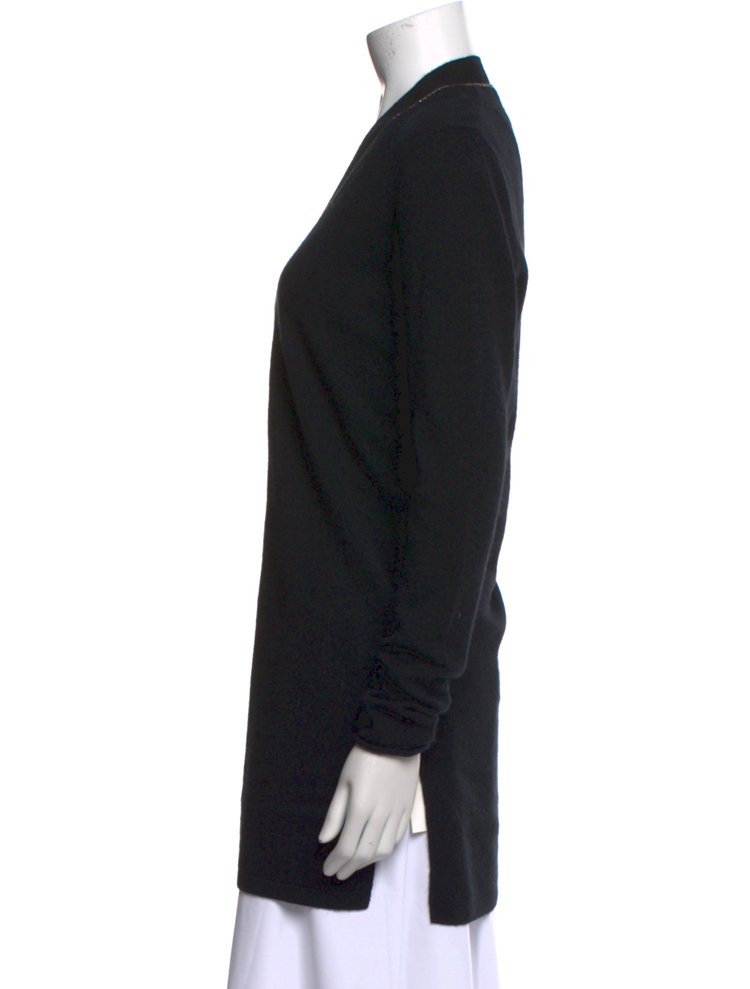 Neiman Marcus Cashmere Open Front Sweater
