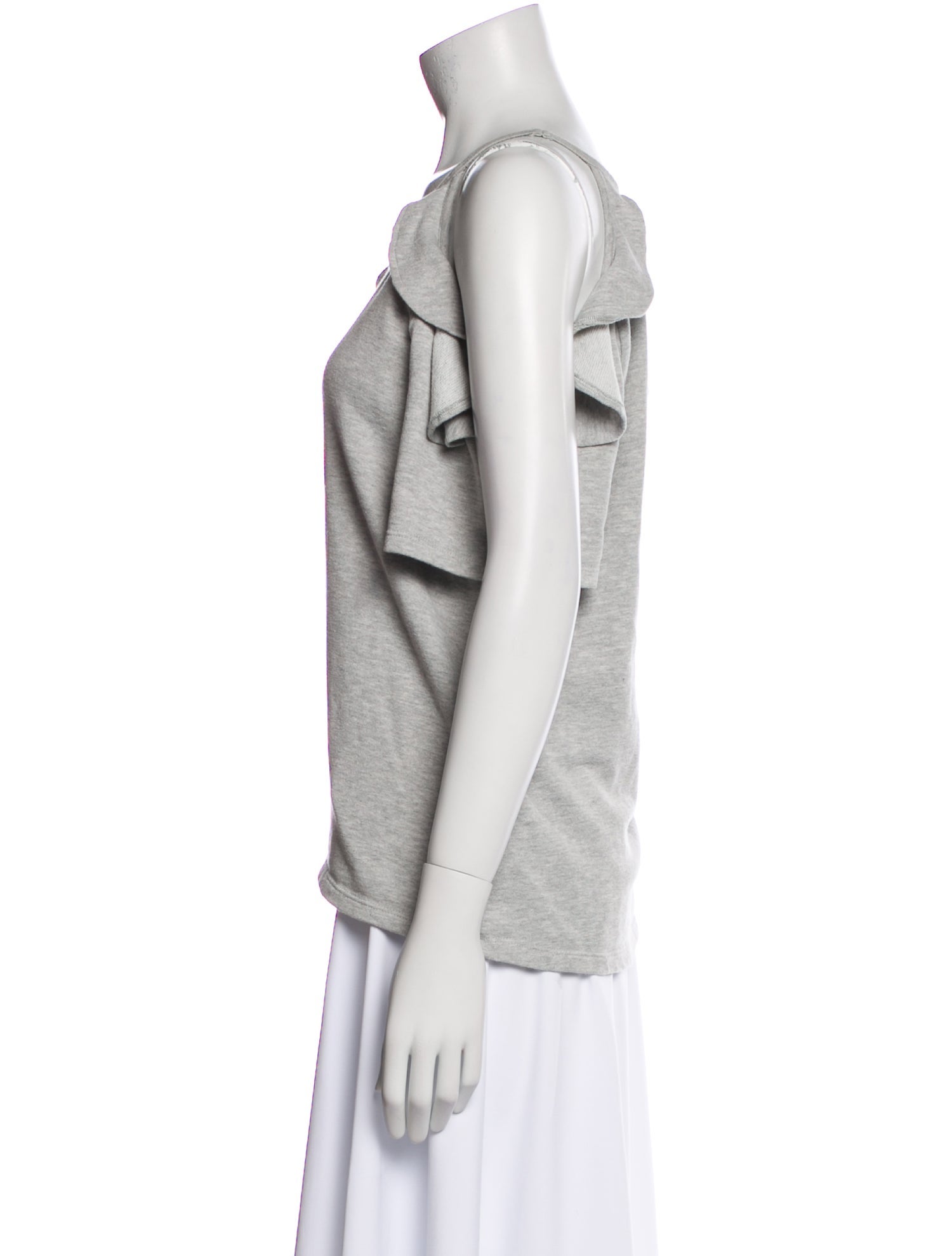 Neiman Marcus Scoop Neck Sleeveless Top