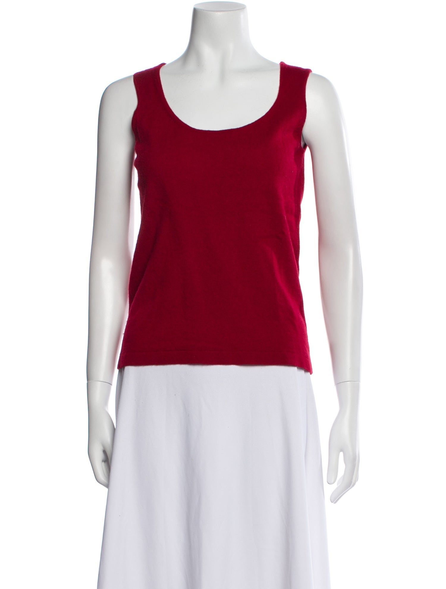 Neiman Marcus Cashmere Scoop Neck Top