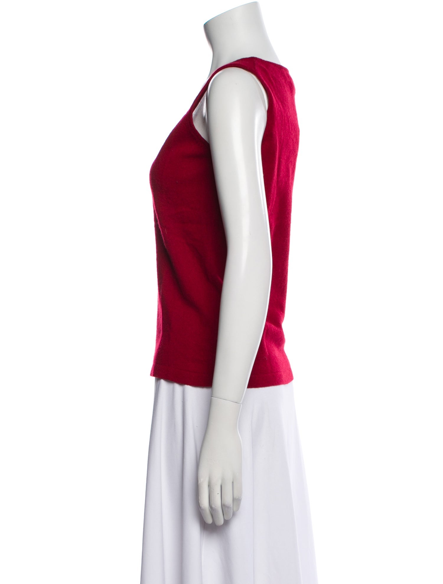 Neiman Marcus Cashmere Scoop Neck Top