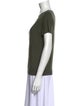 Neiman Marcus Cashmere Scoop Neck T-Shirt