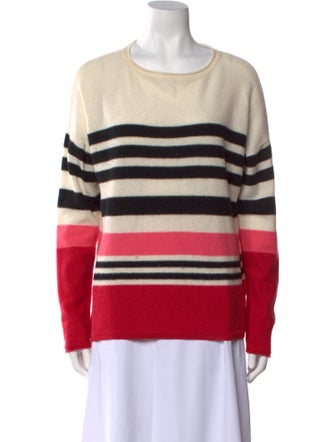 Neiman Marcus Cashmere Striped Sweater