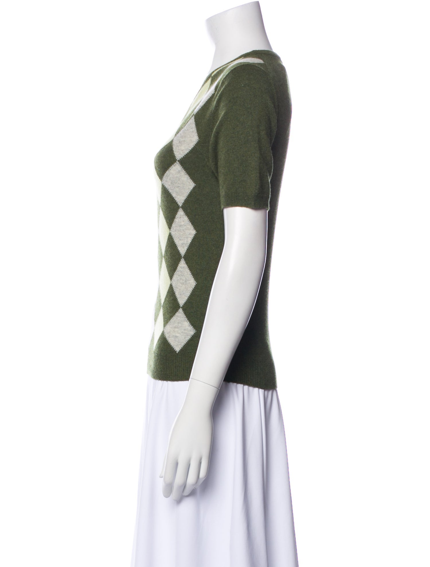 Neiman Marcus Cashmere Printed Sweater