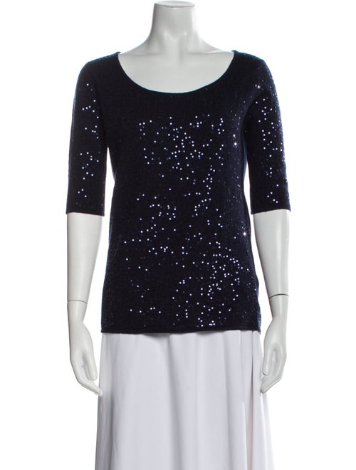 Neiman Marcus Cashmere Scoop Neck Sweater