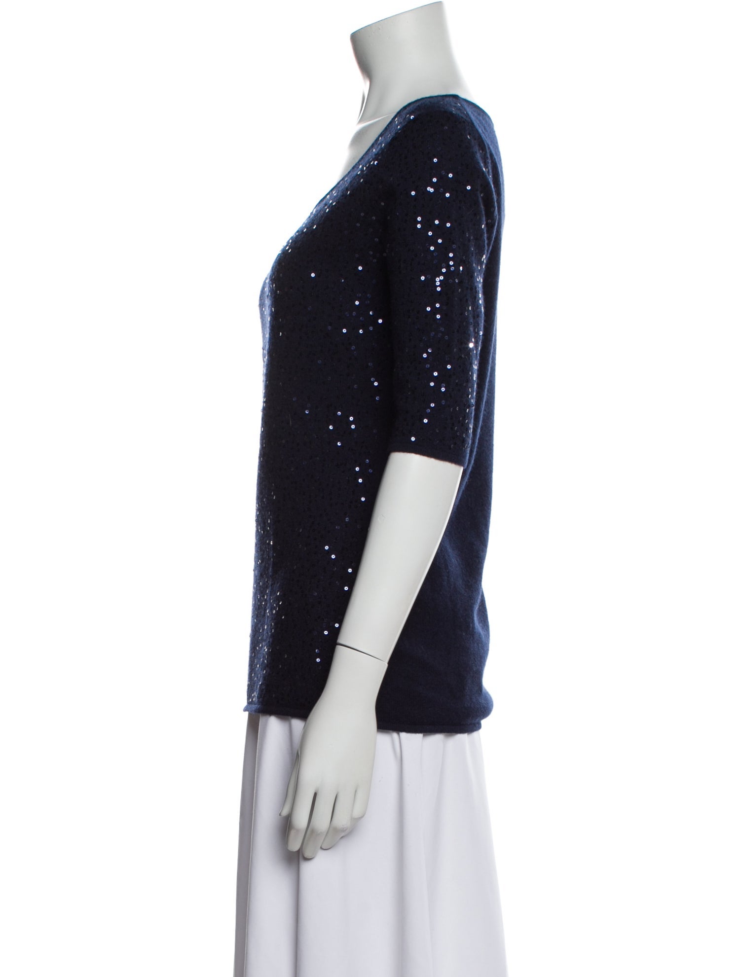 Neiman Marcus Cashmere Scoop Neck Sweater