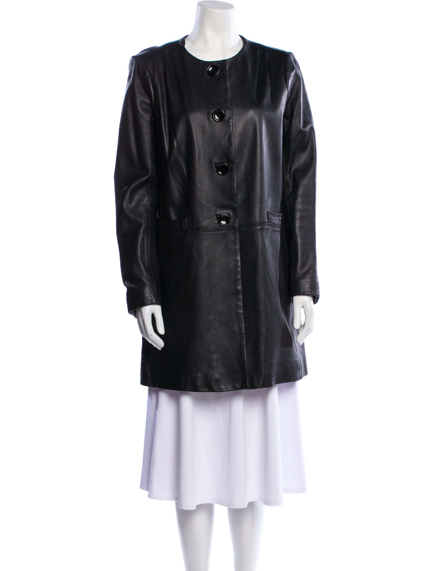 Neiman Marcus Leather Coat