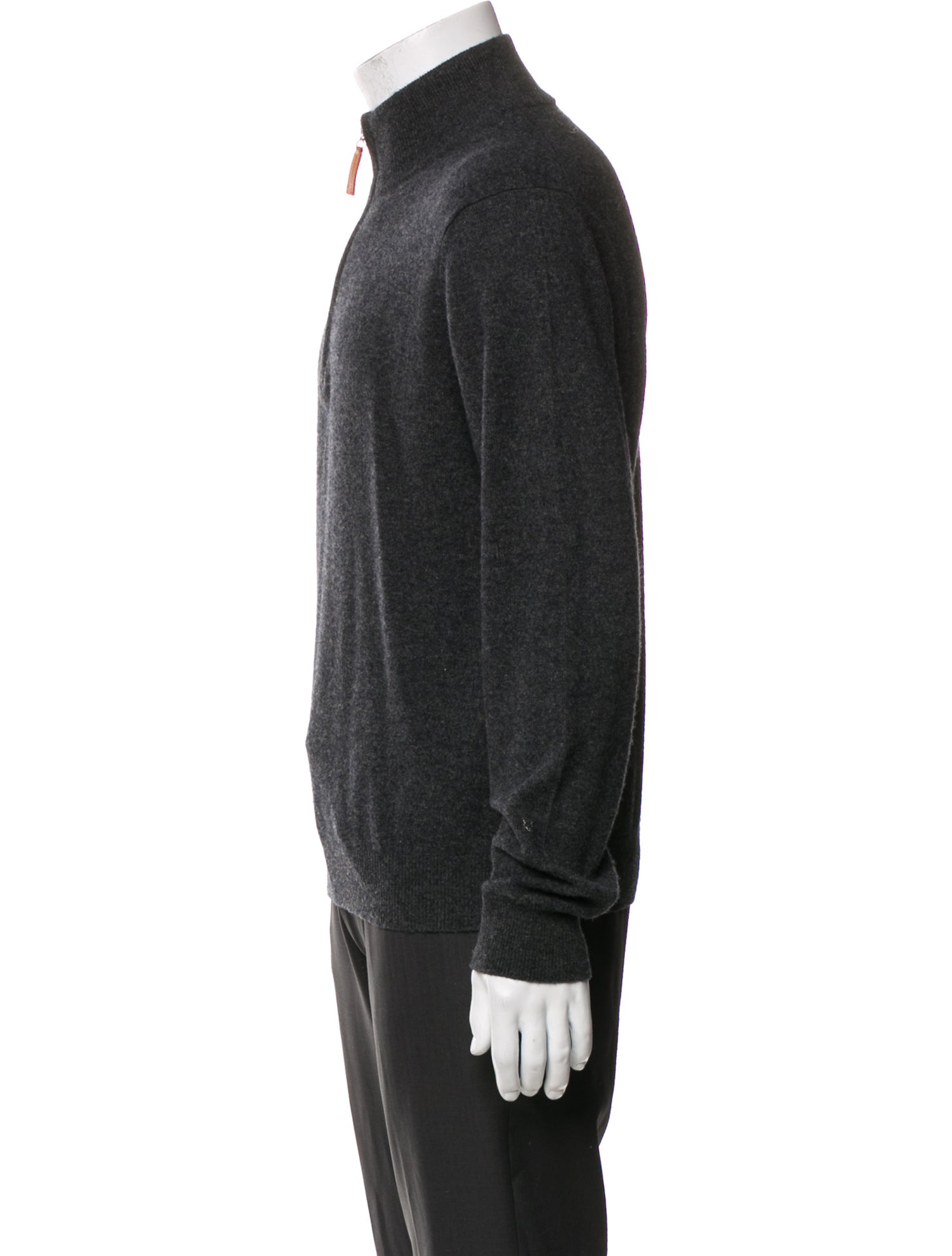 Neiman Marcus Merino Wool Turtleneck Polo Sweater