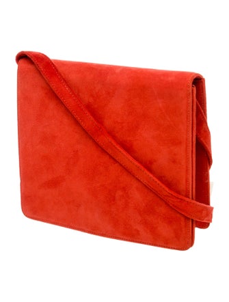 Neiman Marcus Suede Messenger Bag
