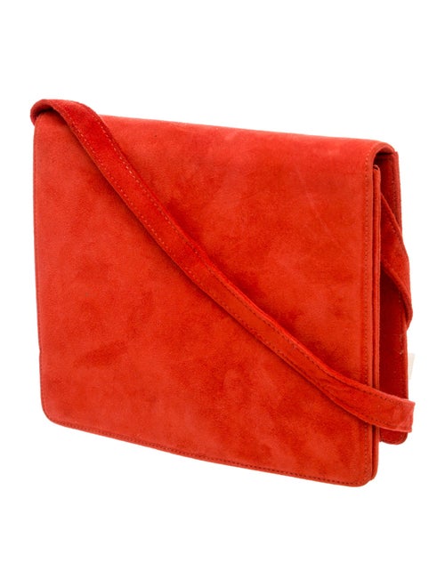 Neiman Marcus Suede Messenger Bag