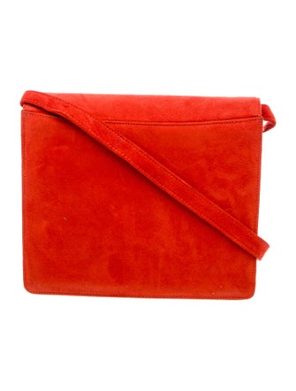 Neiman Marcus Suede Messenger Bag