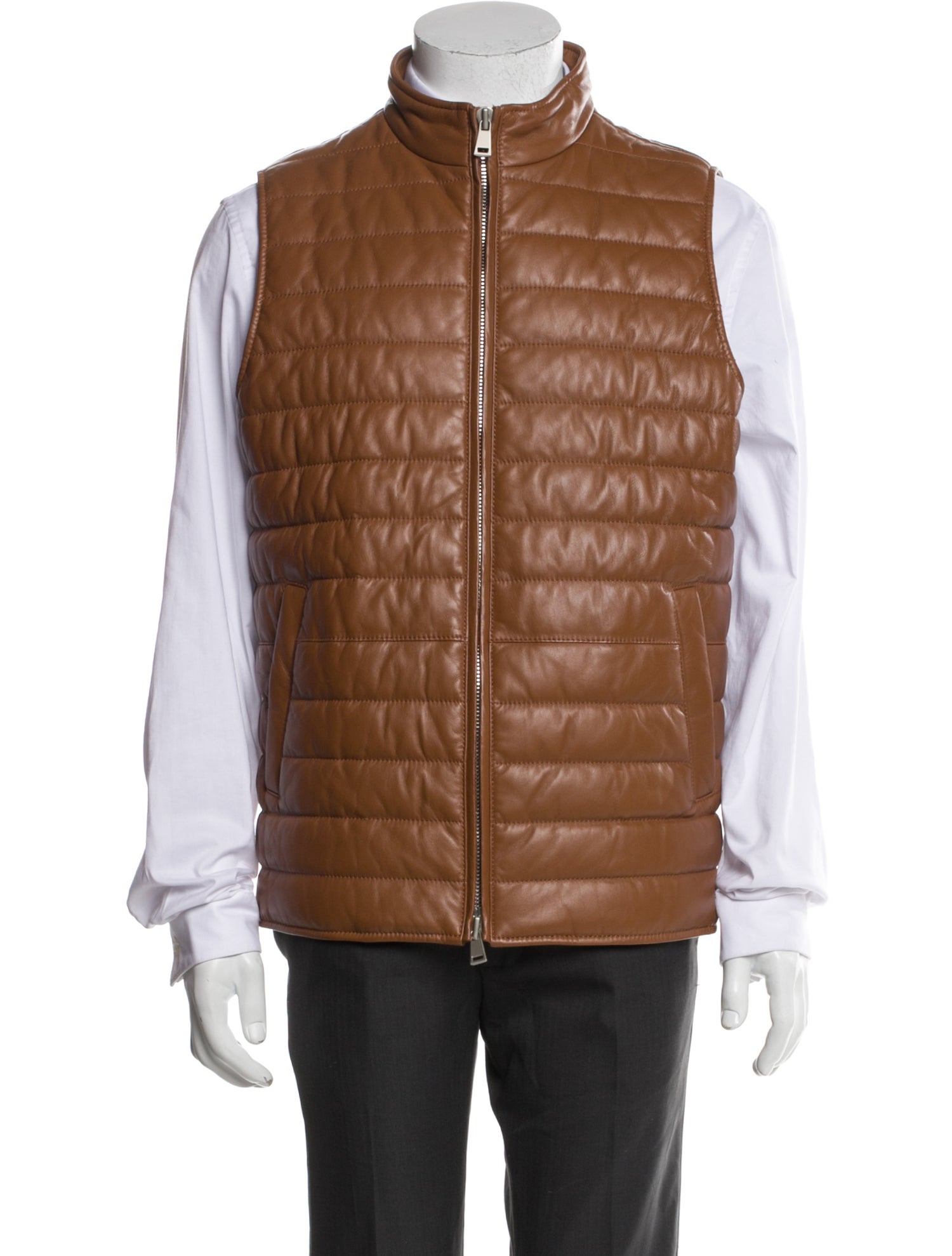 Neiman Marcus Lamb Leather Vest