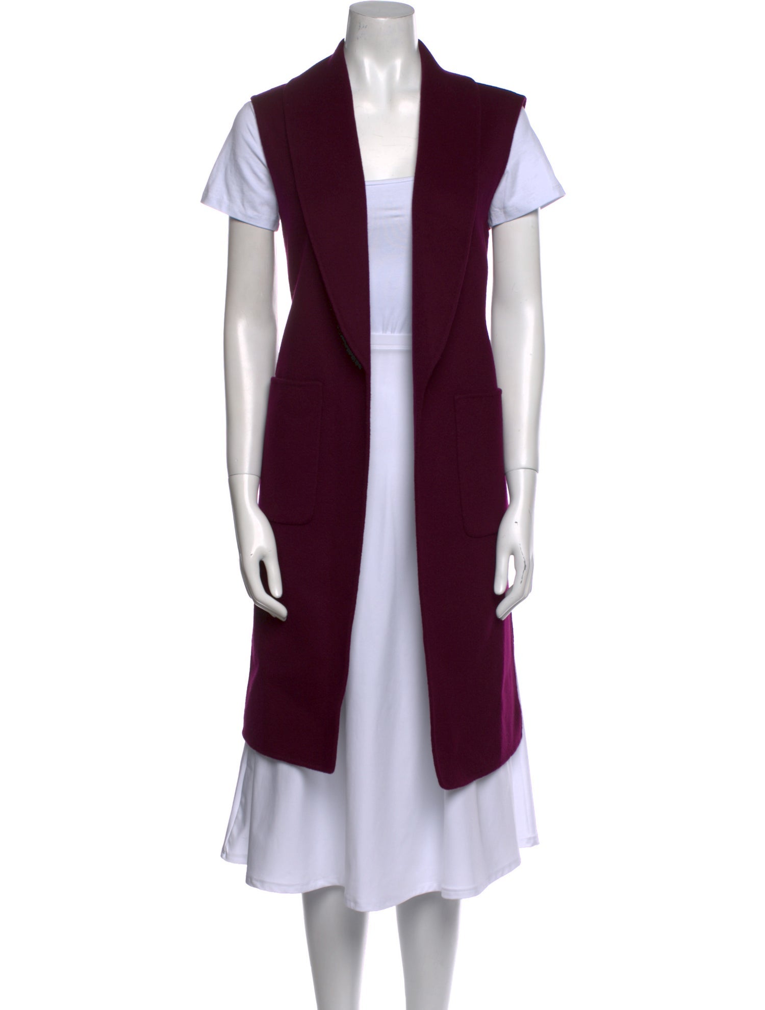 Neiman Marcus Cashmere Open Front Sweater