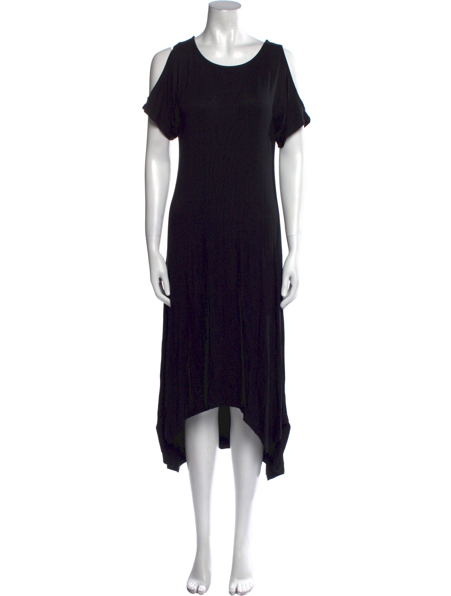 Neiman Marcus Scoop Neck Knee-Length Dress