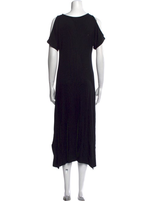Neiman Marcus Scoop Neck Knee-Length Dress