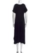 Neiman Marcus Scoop Neck Knee-Length Dress
