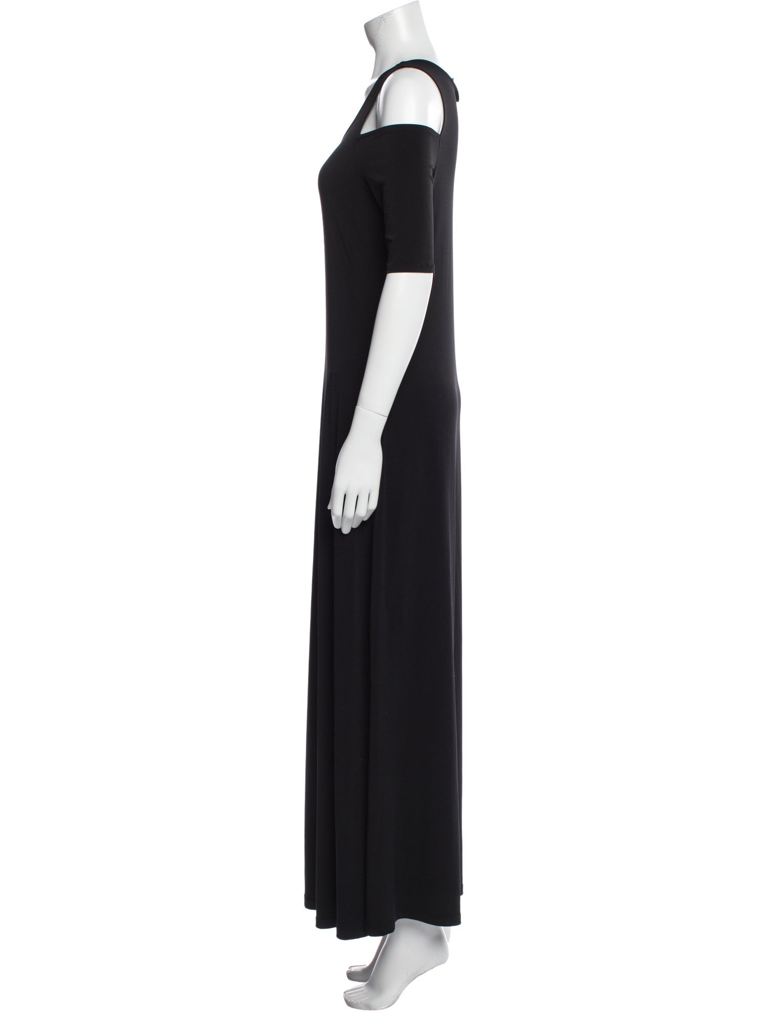 Neiman Marcus Scoop Neck Long Dress