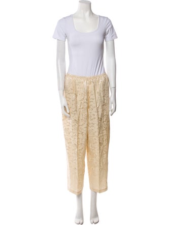 Neiman Marcus Silk Printed Lounge Set